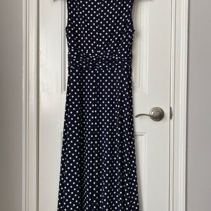 Ralph Lauren Navy Polka Dot dress